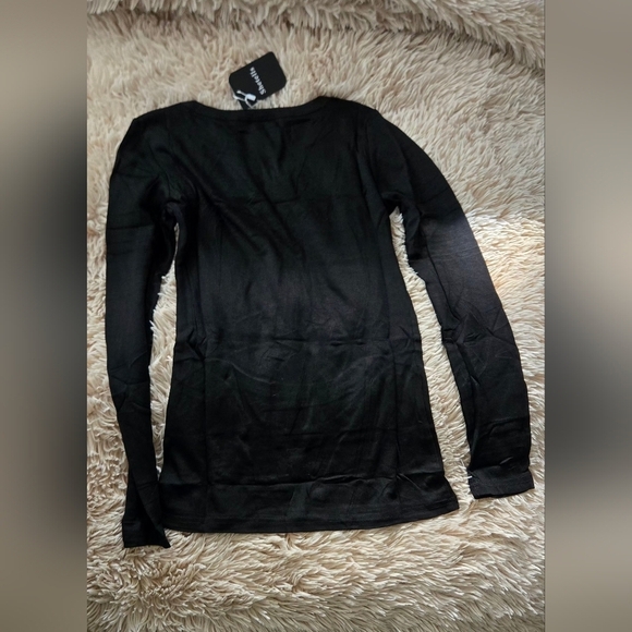 Women's Long Sleeve Crew Neck Ribbed Knit Top #1100 - Picture 6 of 7